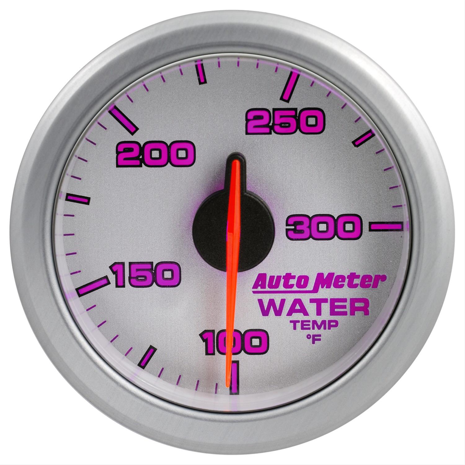 Autometer Airdrive 2-1/6in Water Temperature Gauge 100-300 Degrees F - Silver thumbnail 6