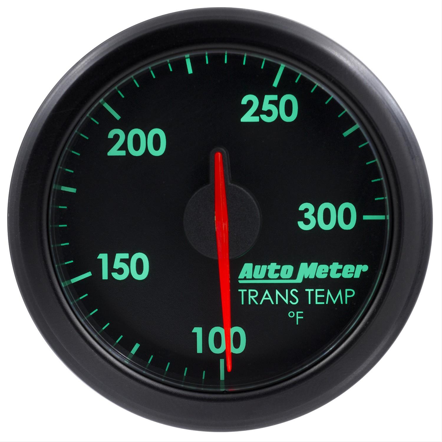 Autometer Airdrive 2-1/6in Trans Temperature Gauge 100-300 Degrees F - Black thumbnail 2