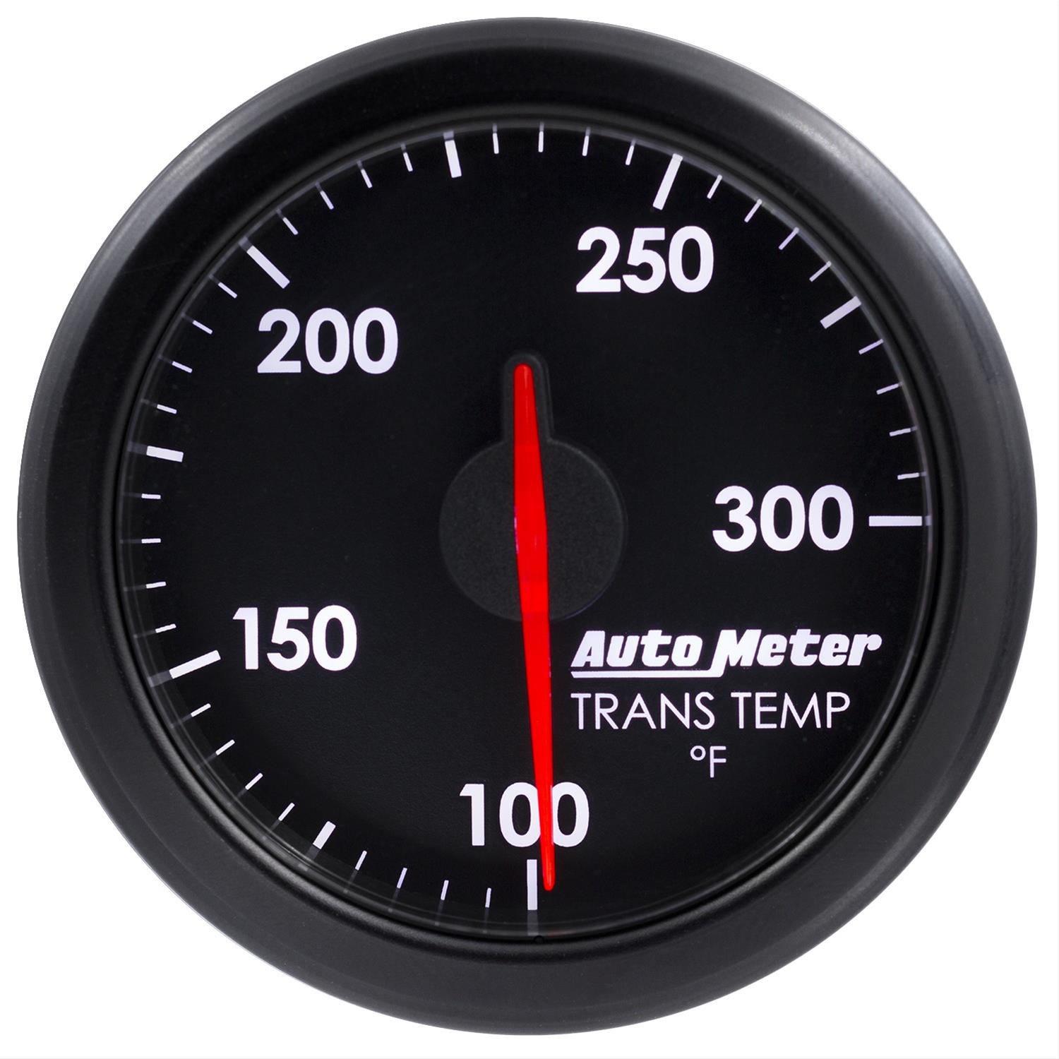 Autometer Airdrive 2-1/6in Trans Temperature Gauge 100-300 Degrees F - Black thumbnail 3