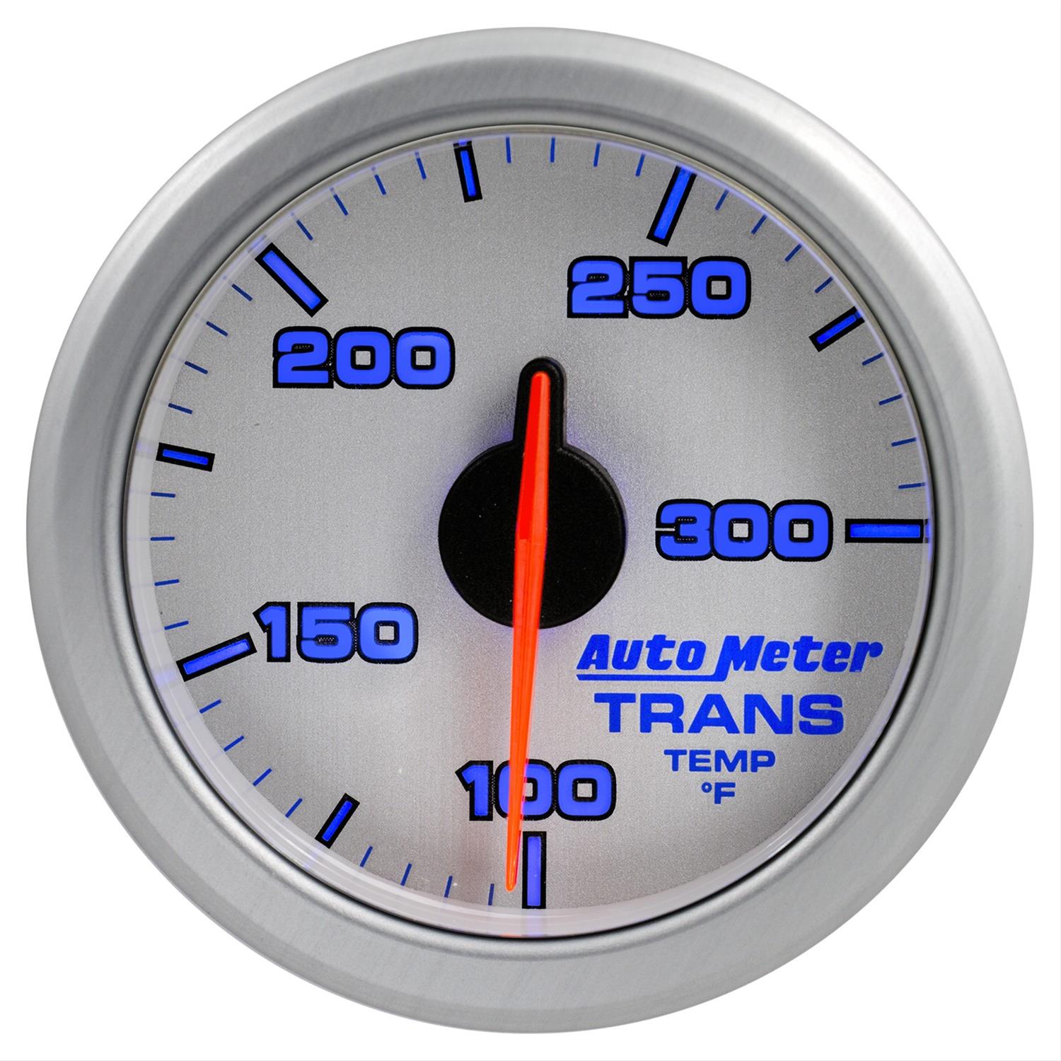Autometer Airdrive 2-1/6in Trans Temperature Gauge 100-300 Degrees F - Silver thumbnail 4