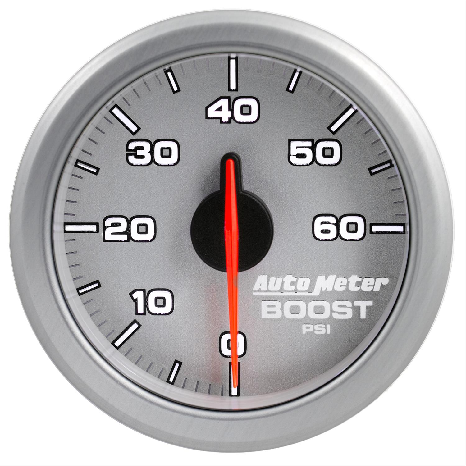 Autometer Airdrive 2-1/6in Boost Gauge 0-60 PSI - Silver thumbnail 7