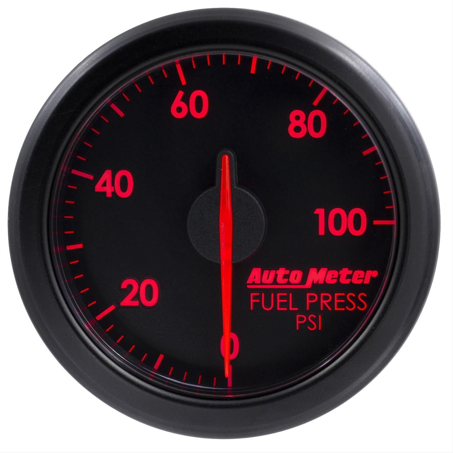 Autometer Airdrive 2-1/6in Fuel Pressure Gauge 0-100 PSI - Black thumbnail 6