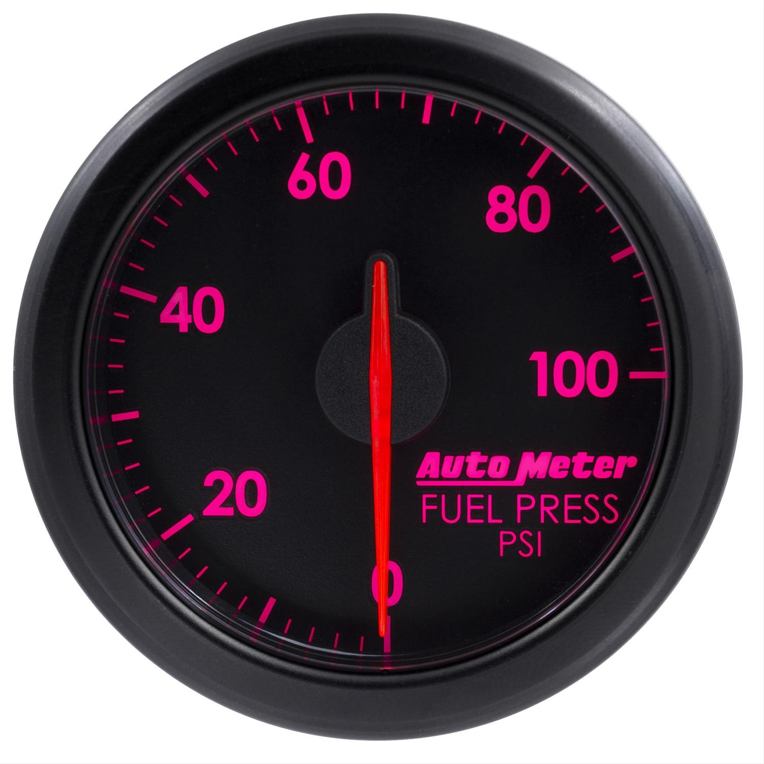 Autometer Airdrive 2-1/6in Fuel Pressure Gauge 0-100 PSI - Black thumbnail 3