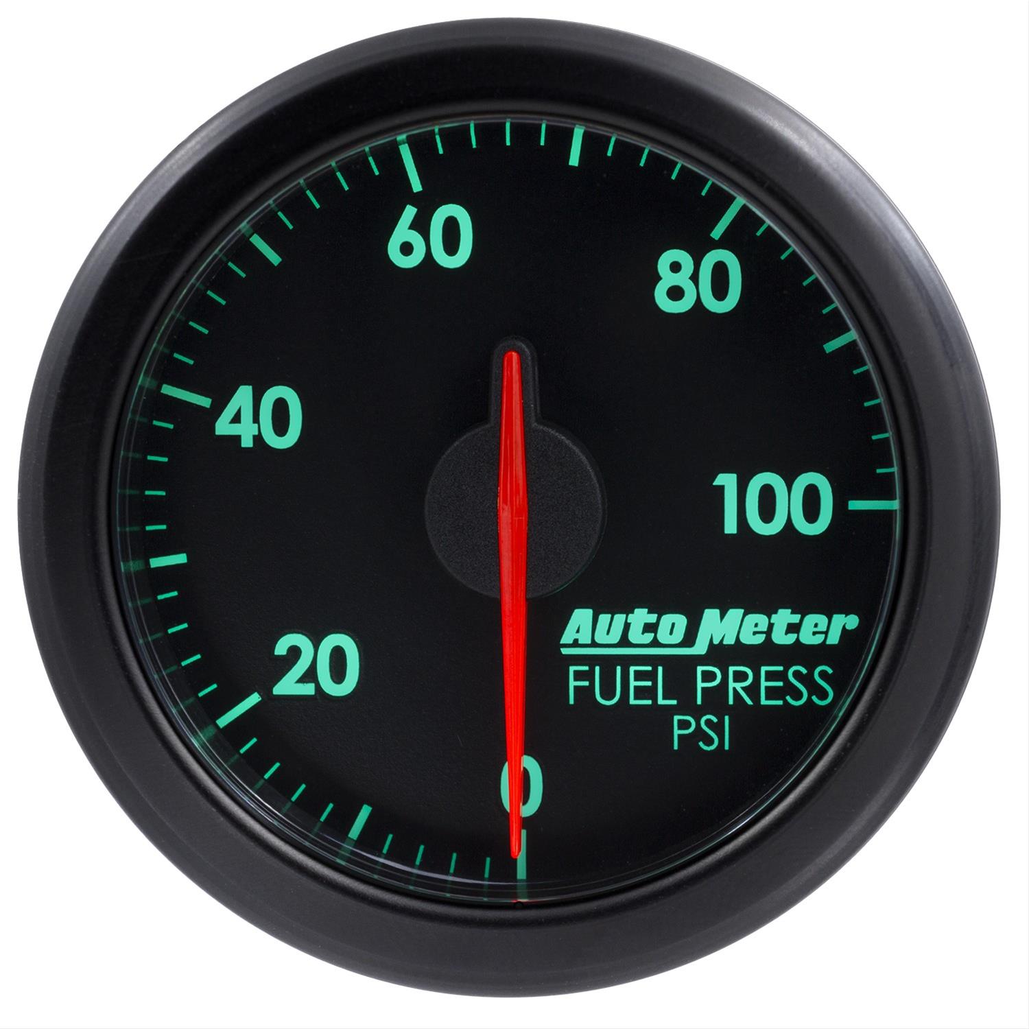 Autometer Airdrive 2-1/6in Fuel Pressure Gauge 0-100 PSI - Black thumbnail 5
