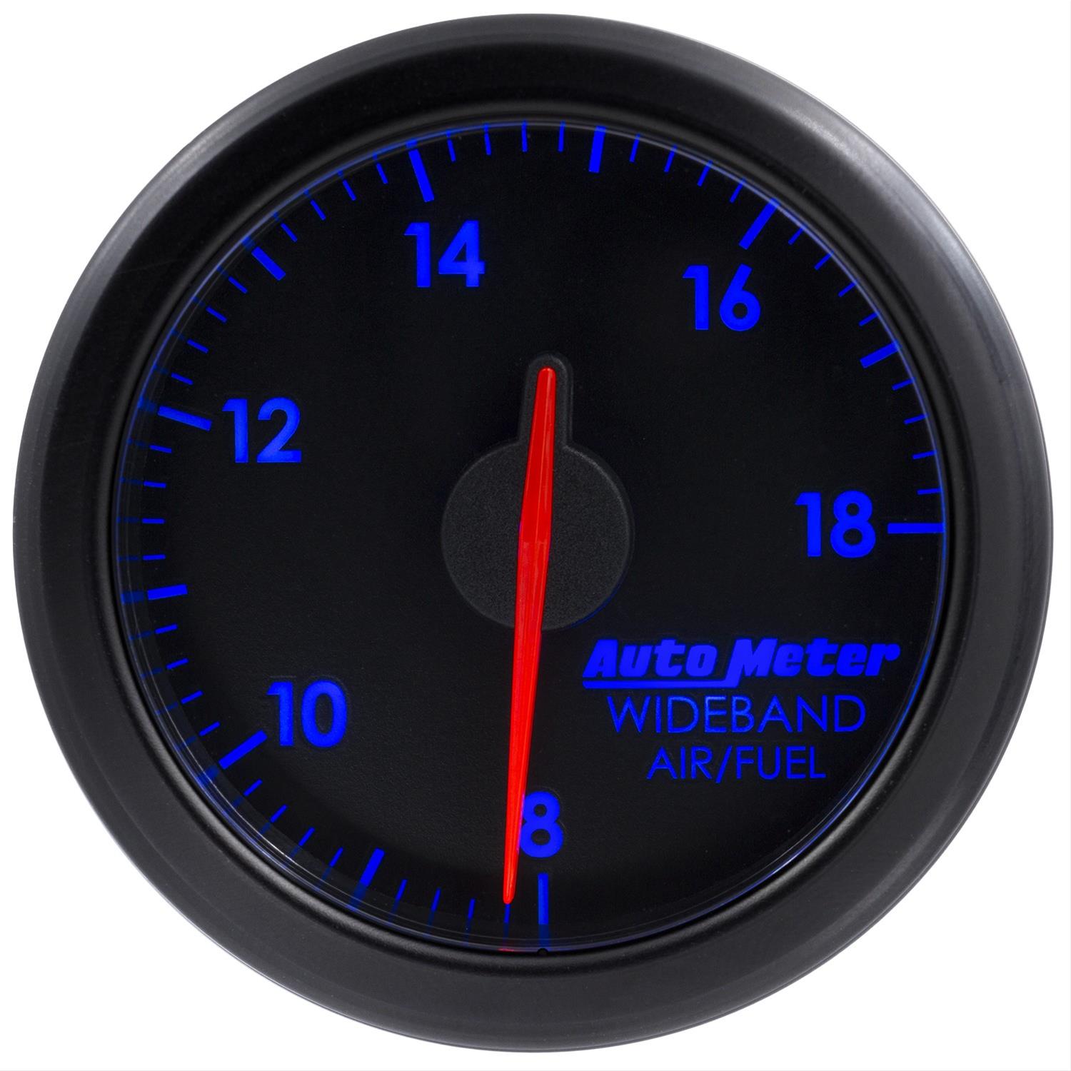 Autometer Airdrive 2-1/6in Wideband Air / Fuel Gauge 10:1-17:1 ARF Range - Black thumbnail 7