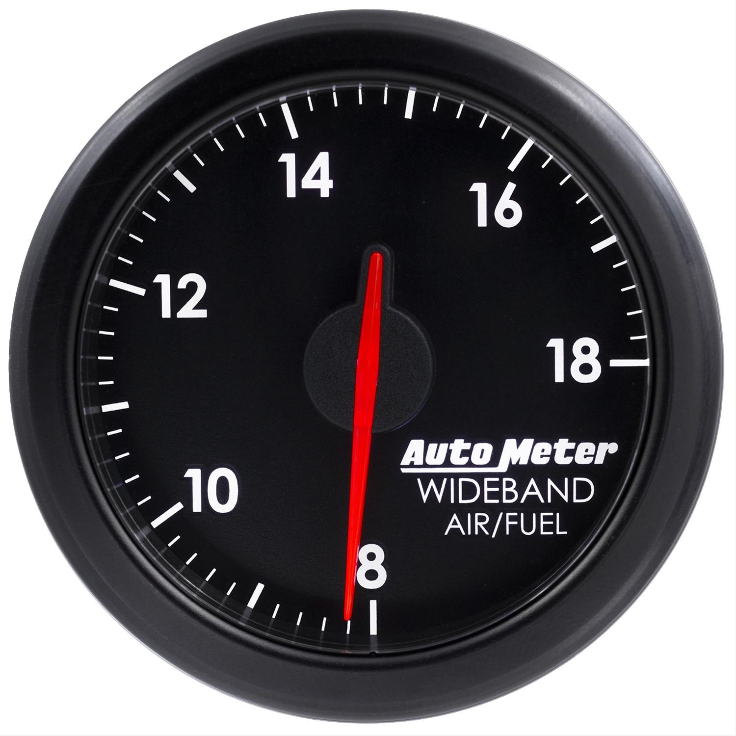 Autometer Airdrive 2-1/6in Wideband Air / Fuel Gauge 10:1-17:1 ARF Range - Black thumbnail 2