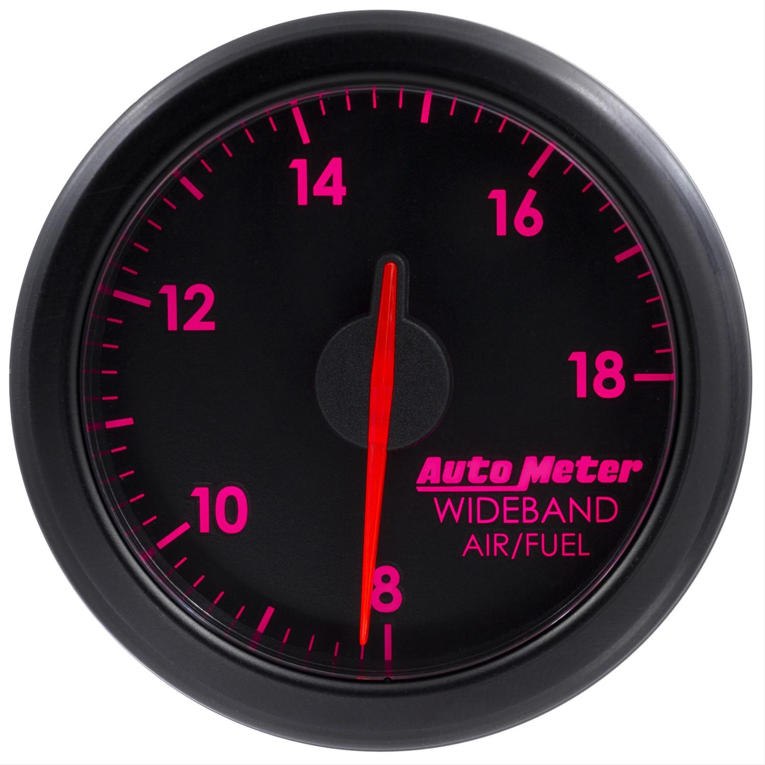 Autometer Airdrive 2-1/6in Wideband Air / Fuel Gauge 10:1-17:1 ARF Range - Black thumbnail 6