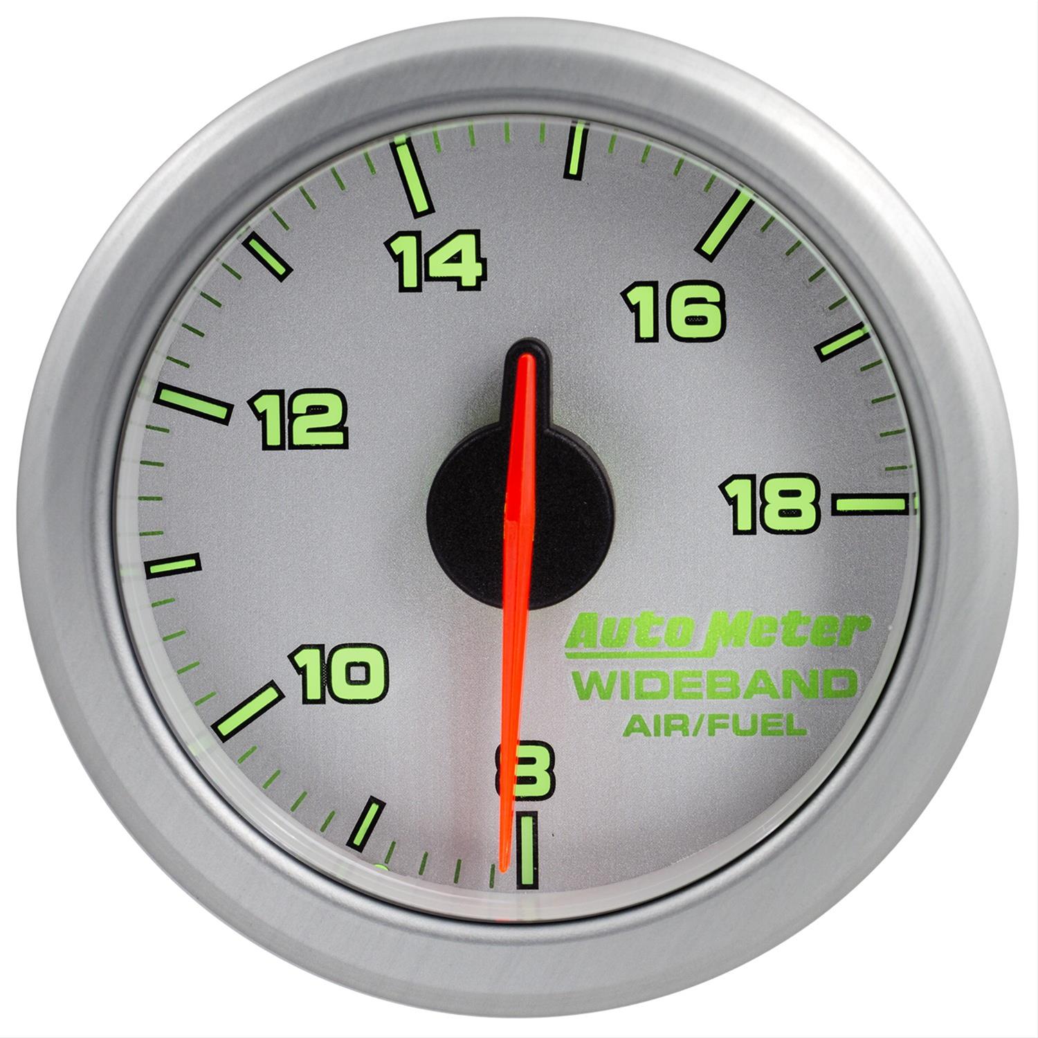 Autometer Airdrive 2-1/6in Wideband Air / Fuel Gauge 10:1-17:1 ARF Range - Silver thumbnail 5
