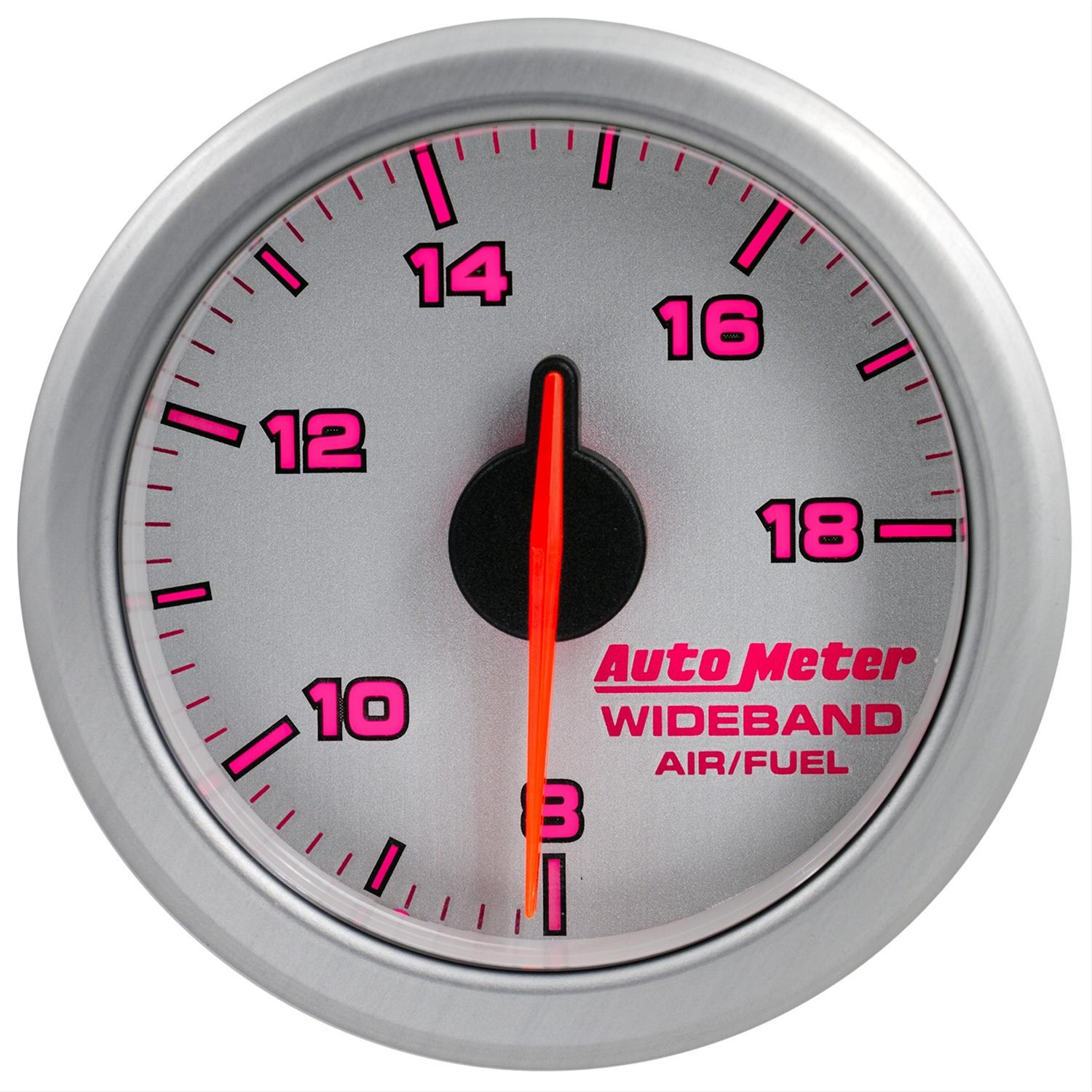 Autometer Airdrive 2-1/6in Wideband Air / Fuel Gauge 10:1-17:1 ARF Range - Silver thumbnail 4