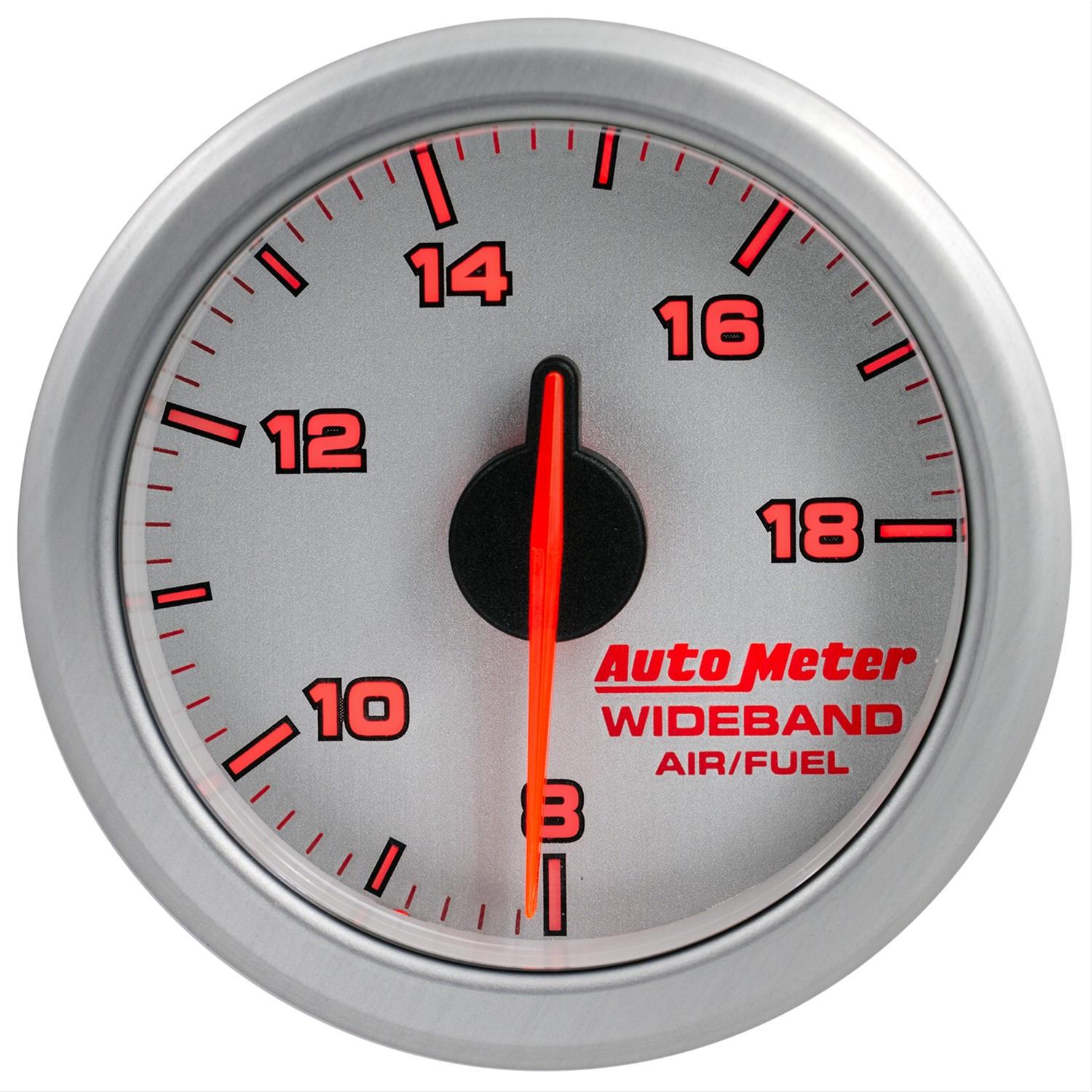 Autometer Airdrive 2-1/6in Wideband Air / Fuel Gauge 10:1-17:1 ARF Range - Silver