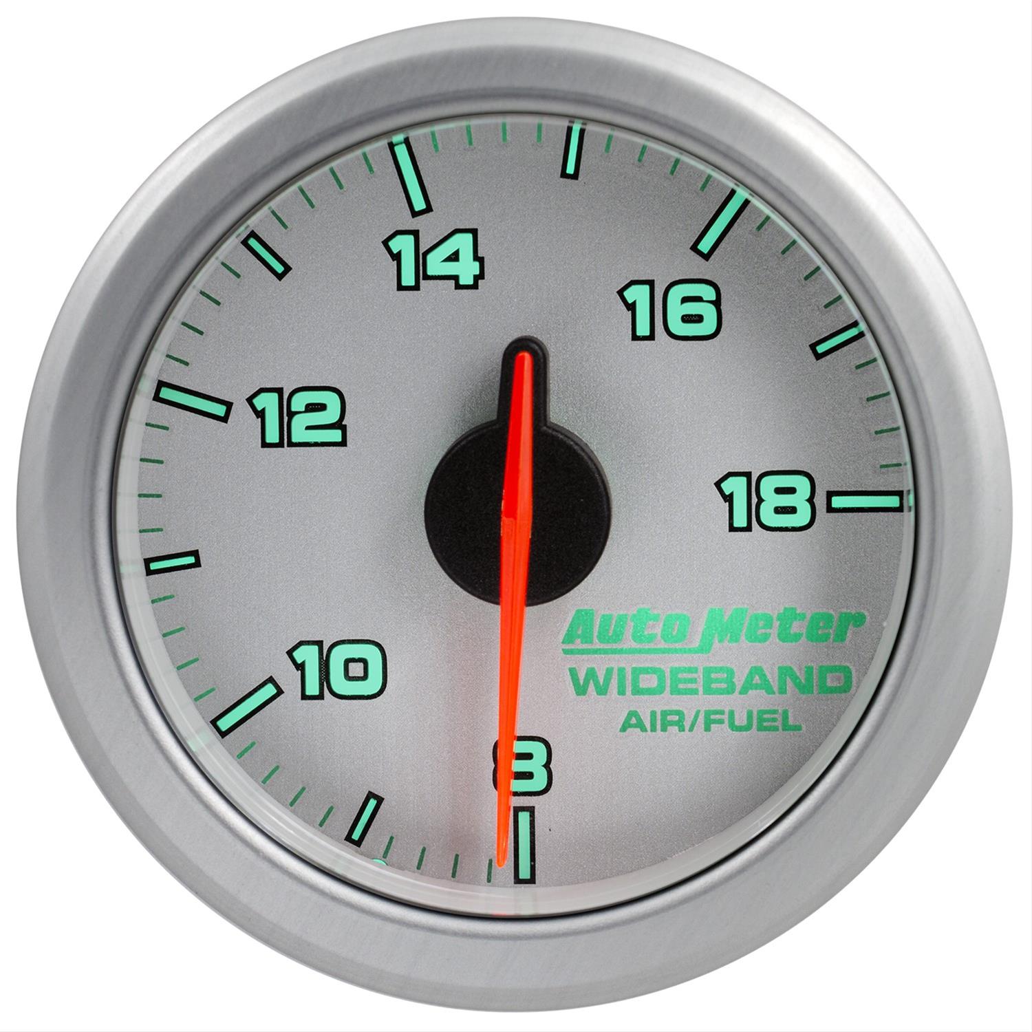Autometer Airdrive 2-1/6in Wideband Air / Fuel Gauge 10:1-17:1 ARF Range - Silver thumbnail 6