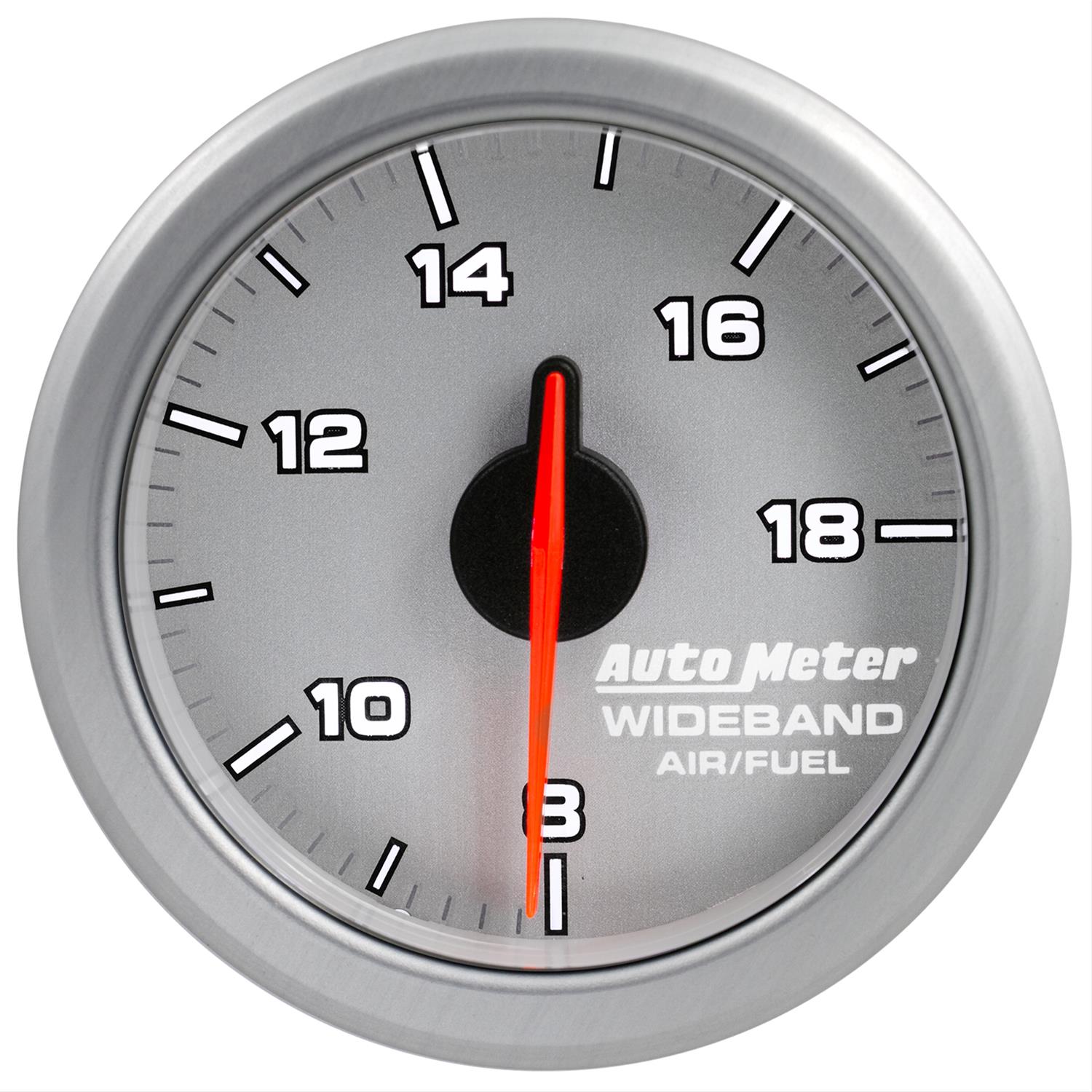 Autometer Airdrive 2-1/6in Wideband Air / Fuel Gauge 10:1-17:1 ARF Range - Silver thumbnail 7