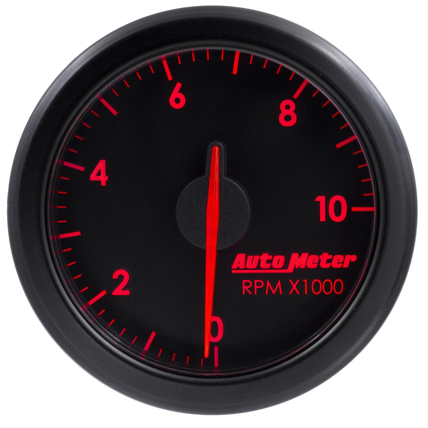 Autometer Airdrive 2-1/6in Tachometer Gauge 0-10K RMP - Black thumbnail 5