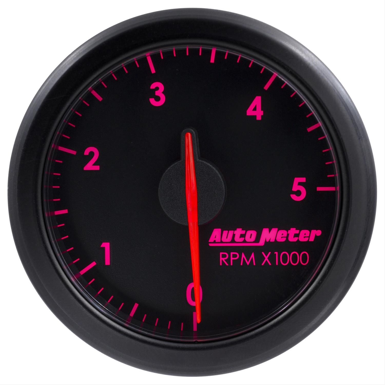 Autometer Airdrive 2-1/6in Tachometer Gauge 0-5K RPM - Black thumbnail 5