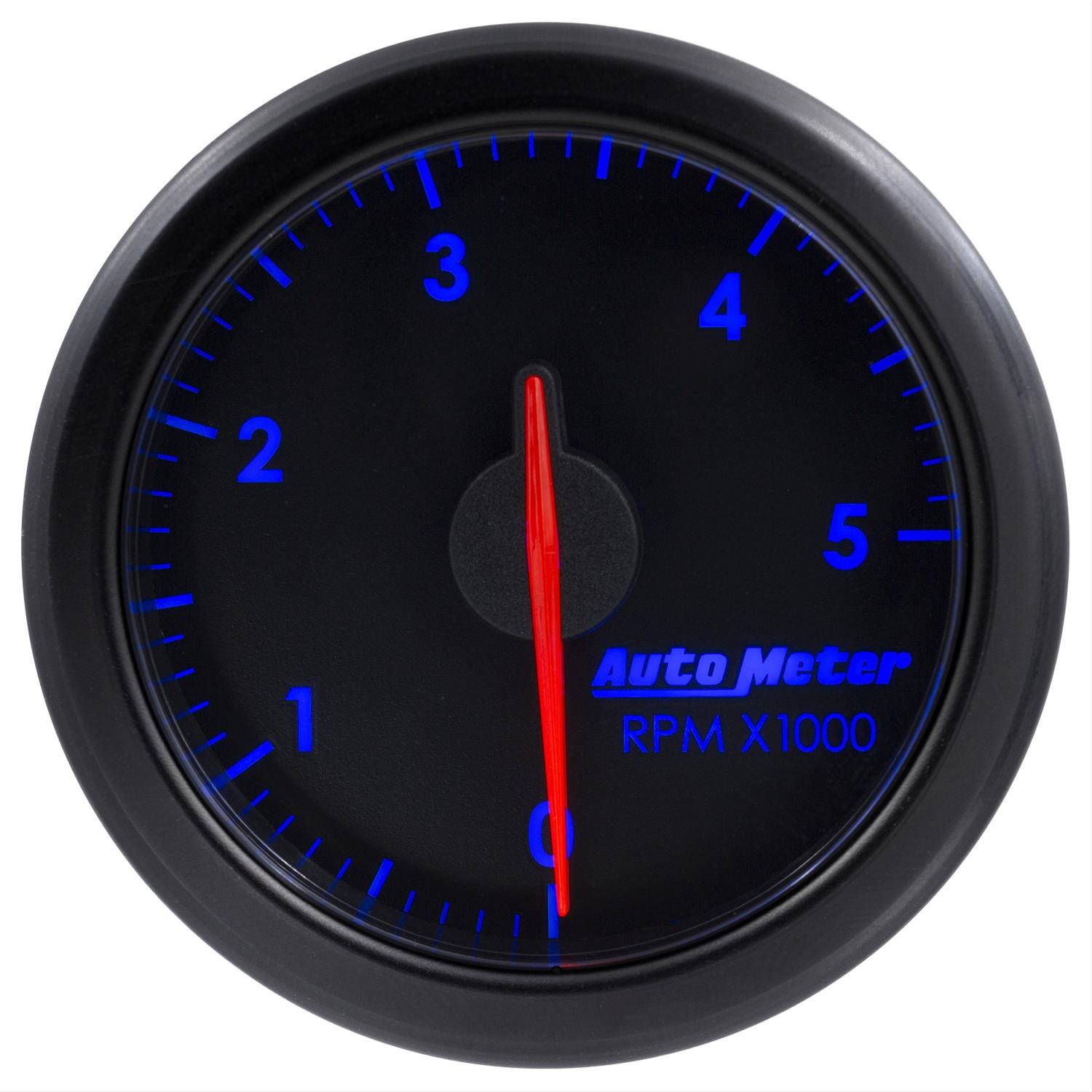 Autometer Airdrive 2-1/6in Tachometer Gauge 0-5K RPM - Black thumbnail 7
