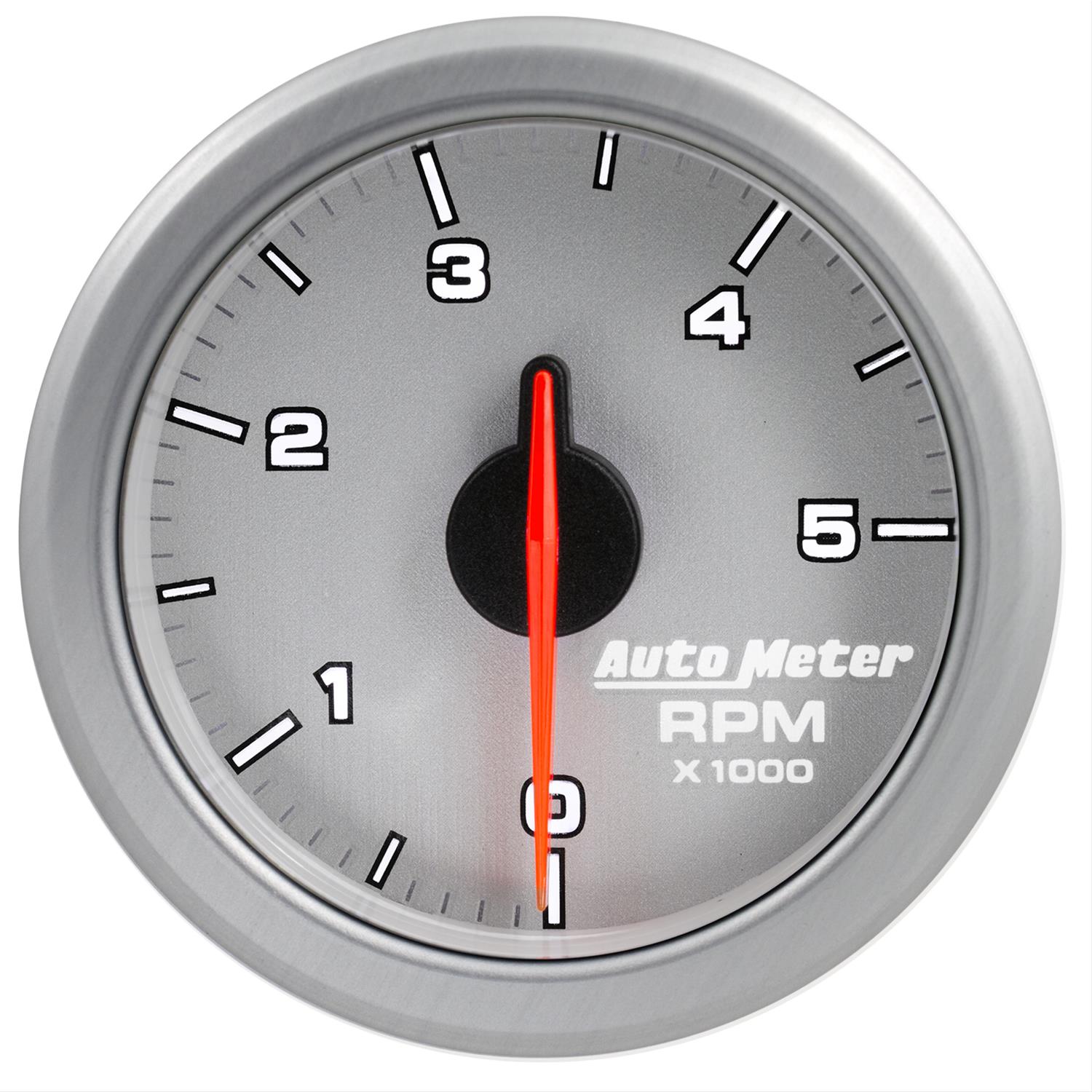 Autometer Airdrive 2-1/6in Tachometer Gauge 0-5K RPM - Silver thumbnail 7