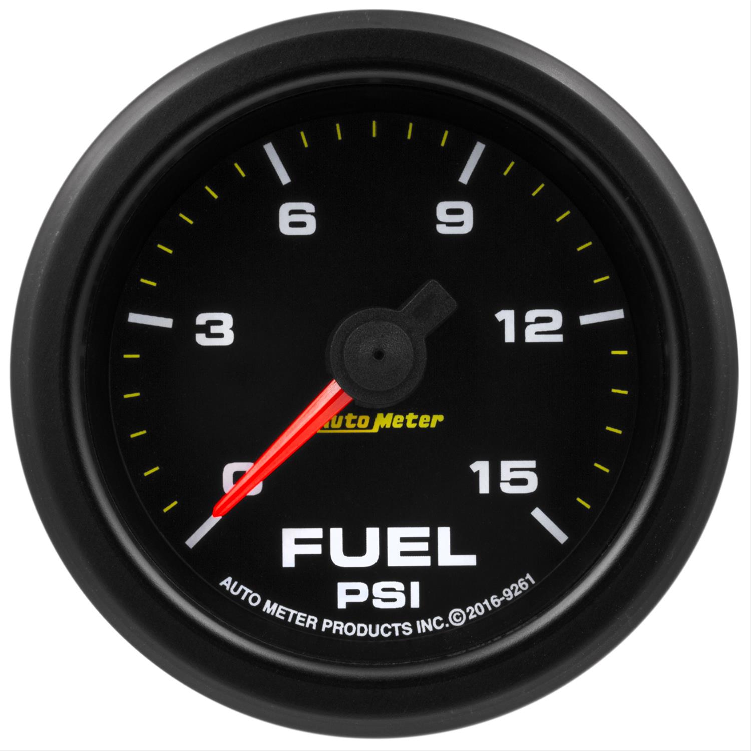 Autometer Extreme Environment 2 1/16in 15psi Fuel Pressure Gauge Stepper Motor w/ Warn