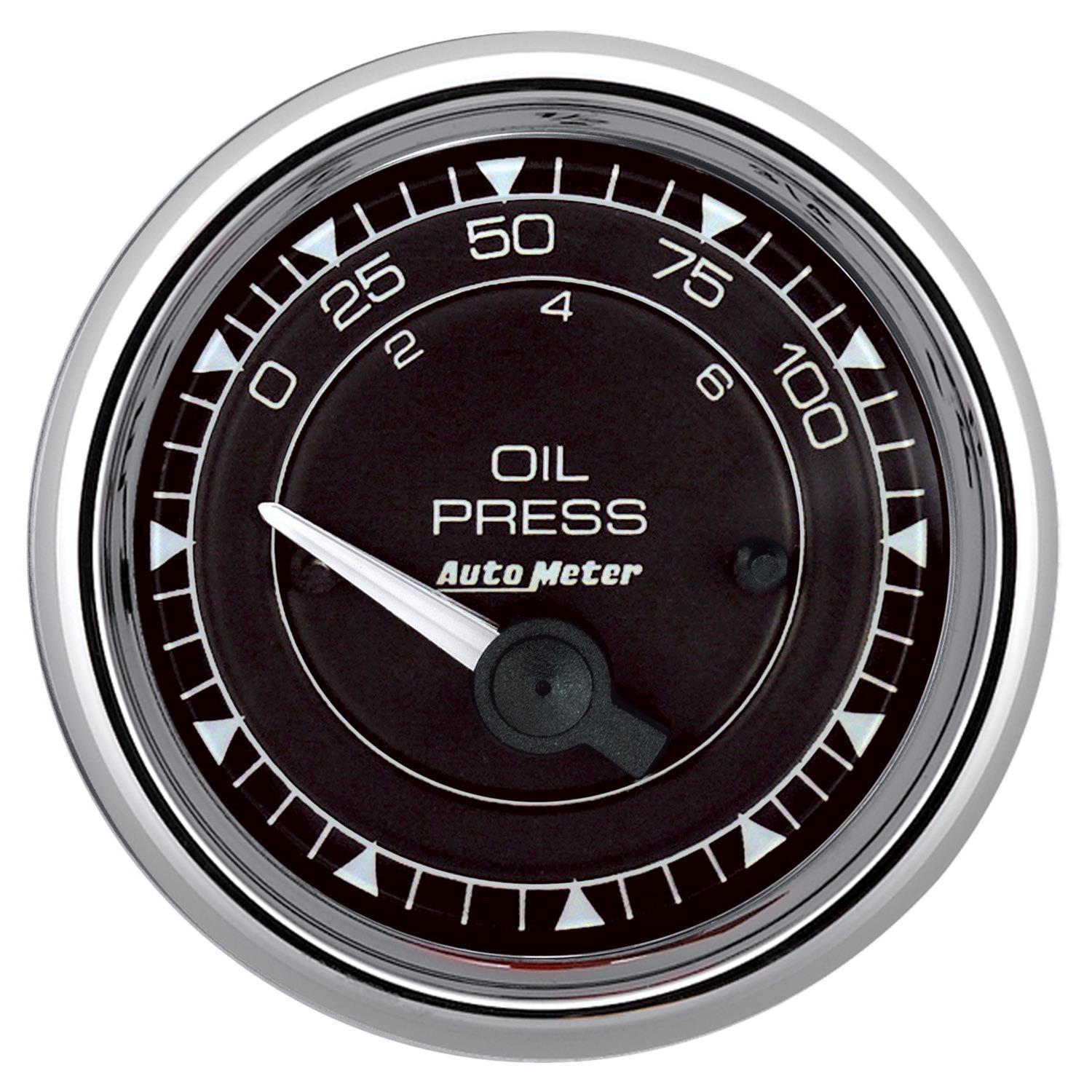AutoMeter 9727 AutoMeter Chrono Chrome Series Analog Gauges Summit Racing