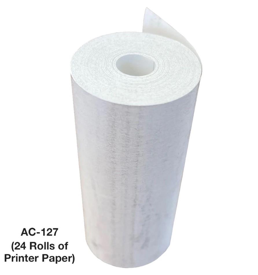 AutoMeter Printer Paper AC-127 REPLACEMENT THERMAL PRINTER PAPER FOR BVA-360, 24 PACK