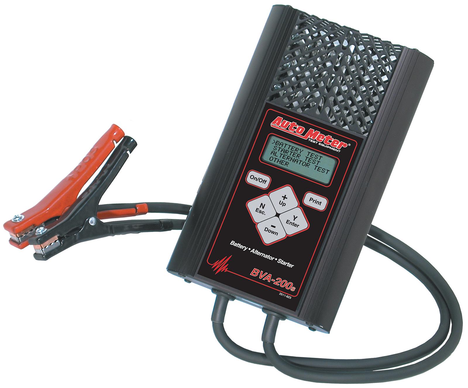 AutoMeter Handheld Micro-Processed Testers BVA-200S Tester, Analizer, BVA-200S, Hand-Held, 0-120 Amps, 0-30 V, Each