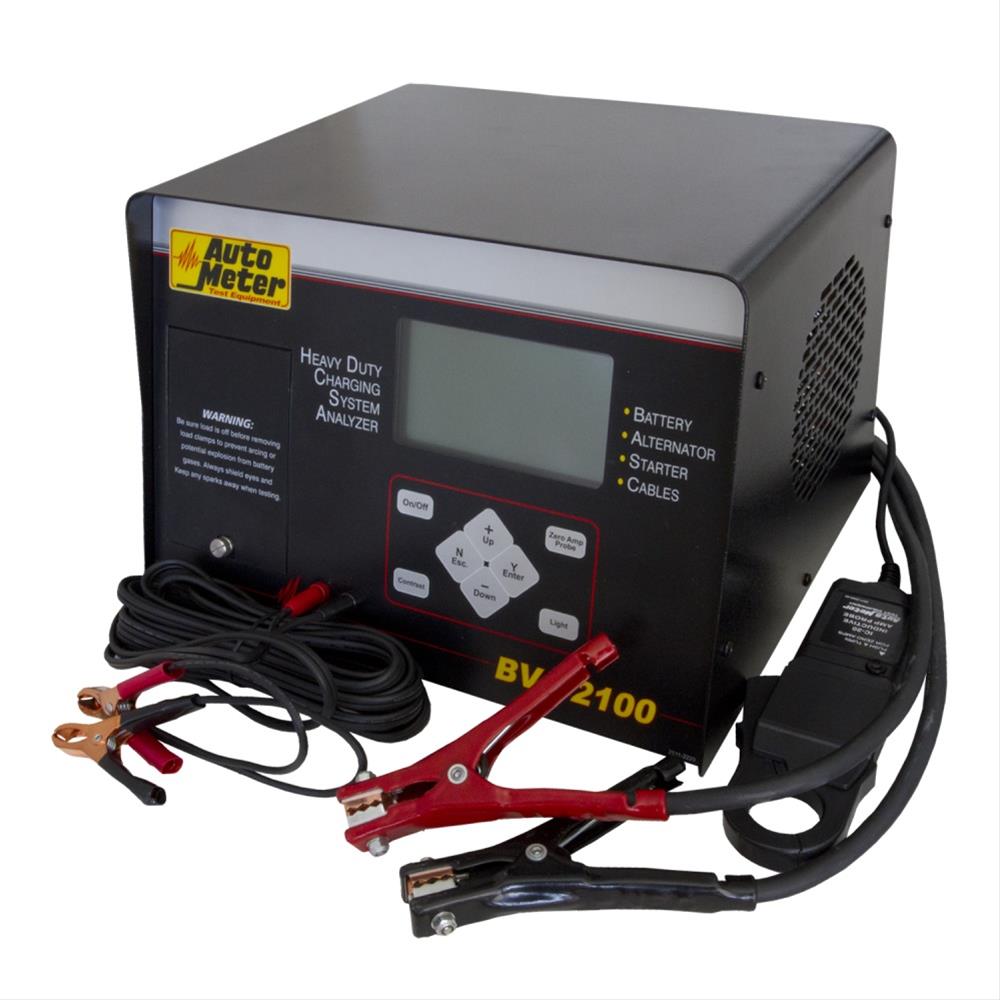 AutoMeter Heavy-Duty Automated Electrical System Analyzers BVA2100 Battery Tester, Analyzer, 6-24 V, 0-400 amps, LCD Readout, Each