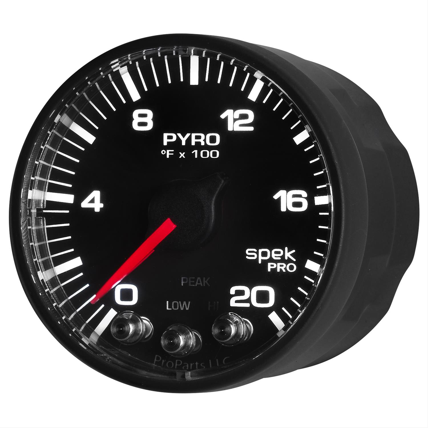 Autometer Spek-Pro 52.4mm 0-2000F Digital Stepper Motor Pyrometer Gauge thumbnail 5