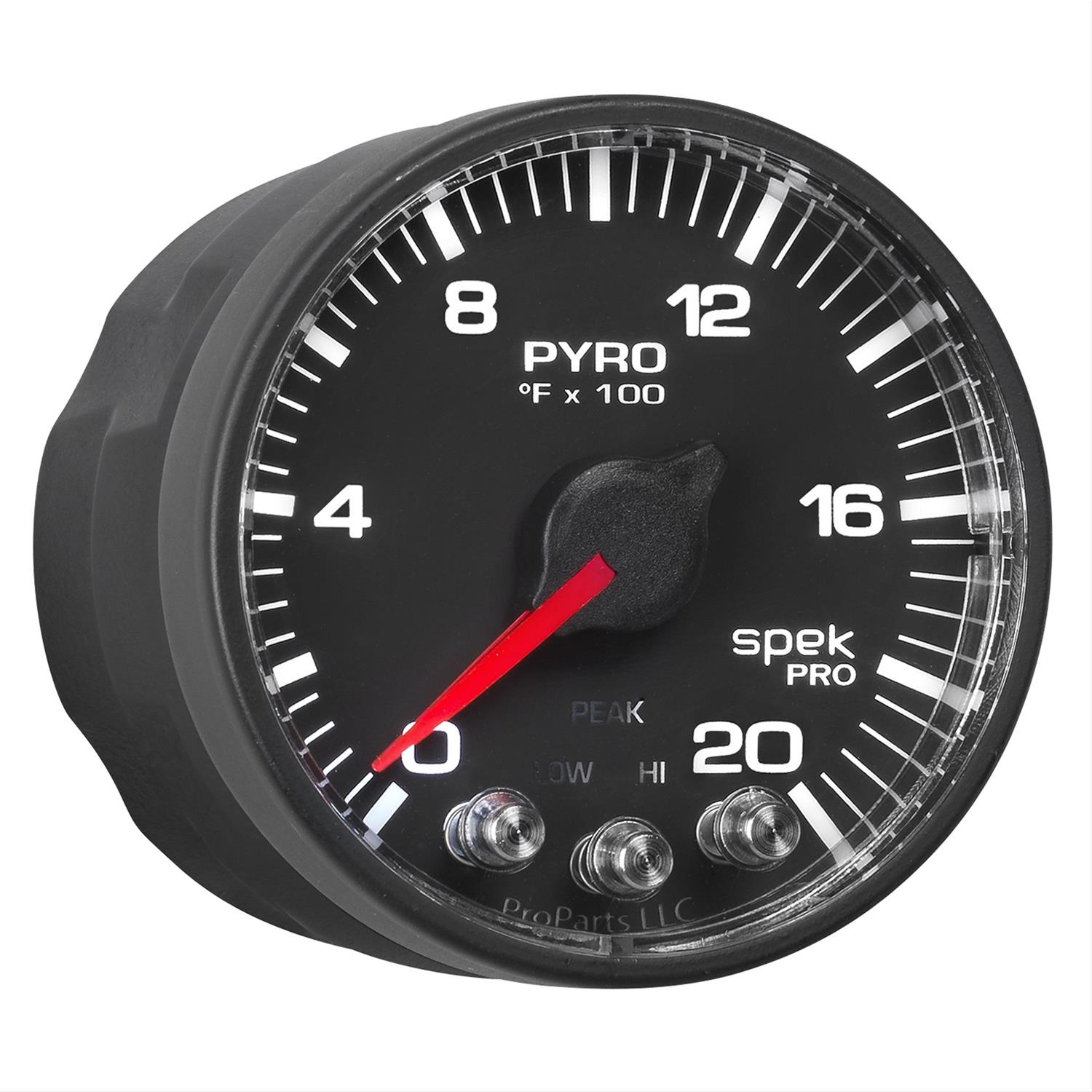Autometer Spek-Pro 52.4mm 0-2000F Digital Stepper Motor Pyrometer Gauge thumbnail 3
