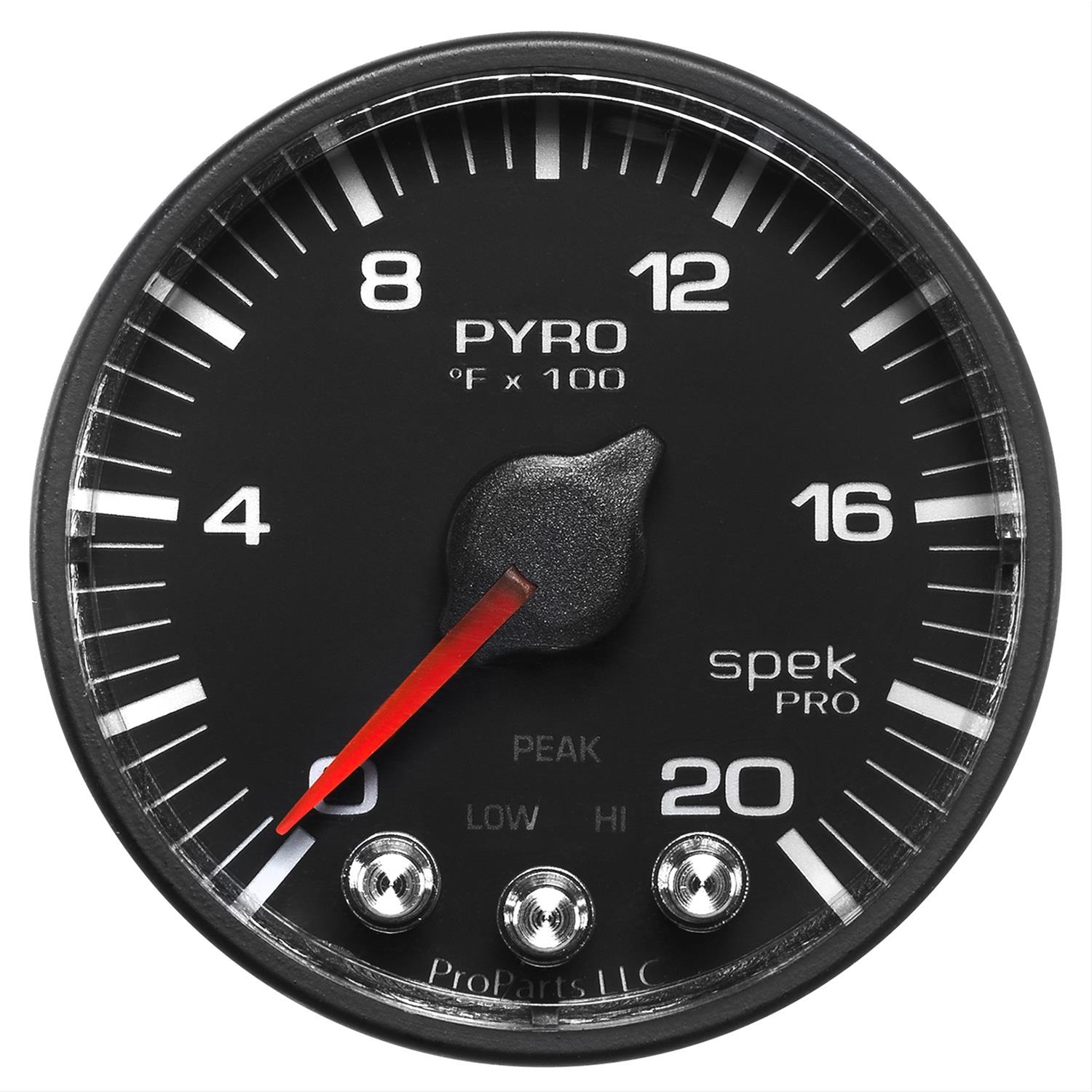 Autometer Spek-Pro 52.4mm 0-2000F Digital Stepper Motor Pyrometer Gauge thumbnail 2
