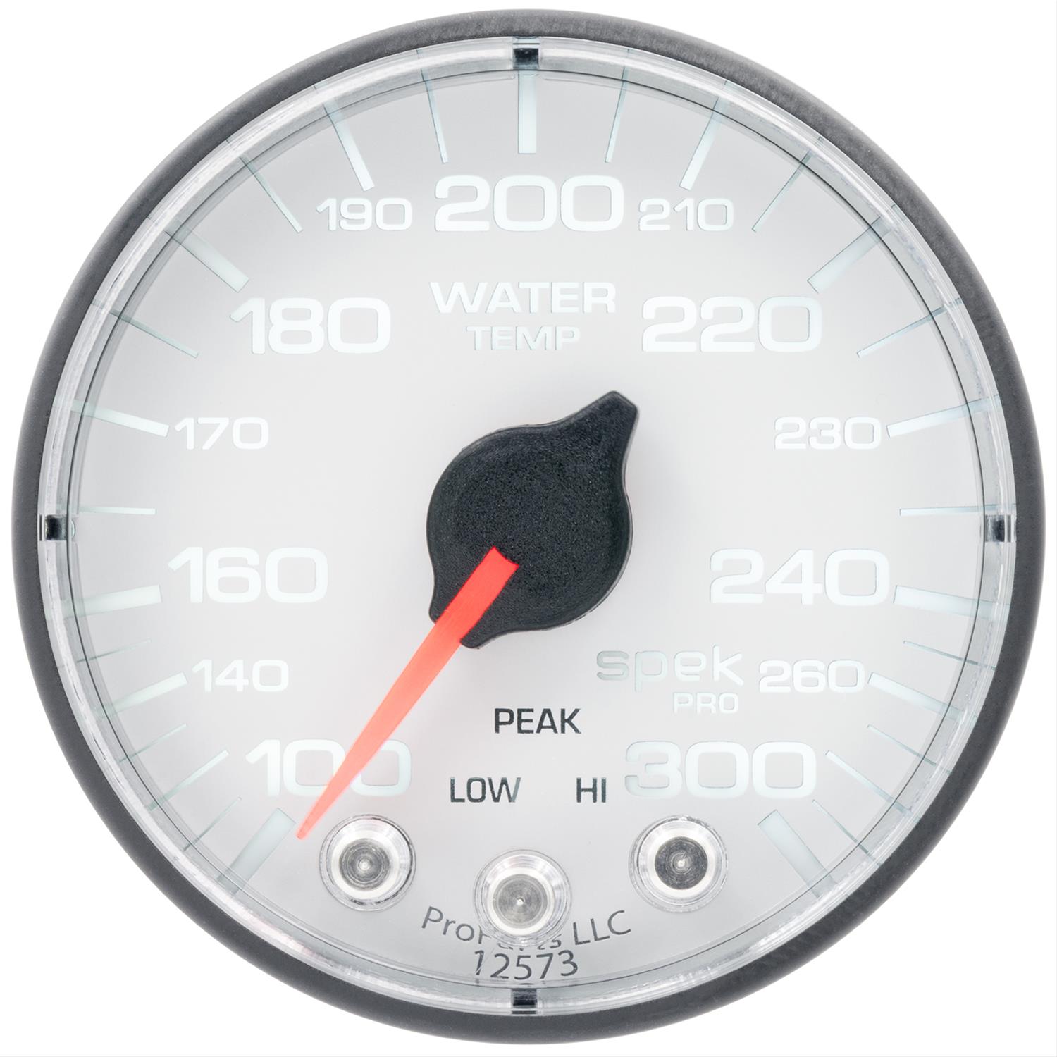 Autometer Spek-Pro Gauge Water Temp 2 1/16in 300f Stepper Motor W/Peak & Warn Wht/Blk thumbnail 2