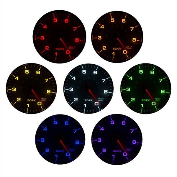 AutoMeter Spek-Pro Analog Gauges P350328 Gauges, Spek-Pro, Temperature, 100-300 degrees F, 2 1/16 in., Black Face, Multicolor Numbers, Black Bezel, Analog, Electrical, Each