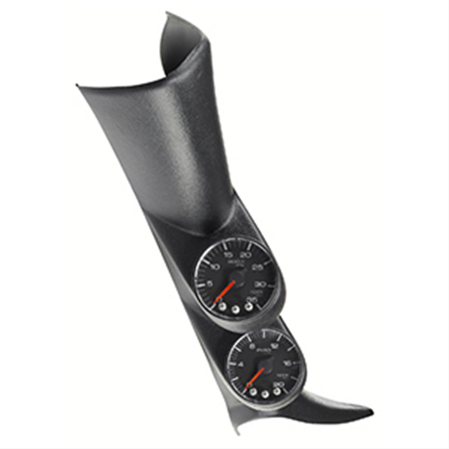 Autometer Diesel Gauge Kit A-Pillar 01-07 GM Boost/EGT 60psi/2000 degree F Black Spek-Pro thumbnail 4
