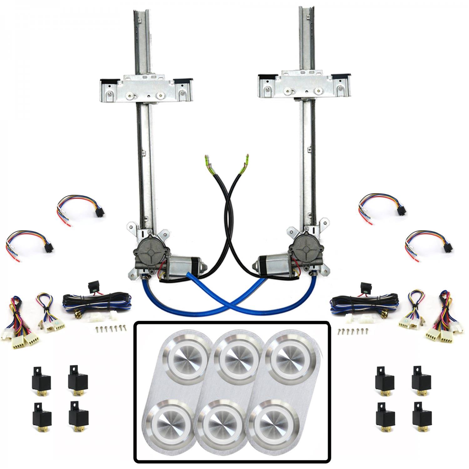 AutoLoc AUTPW55BBA233 AutoLoc FlatGlass Power Window Conversion Kits