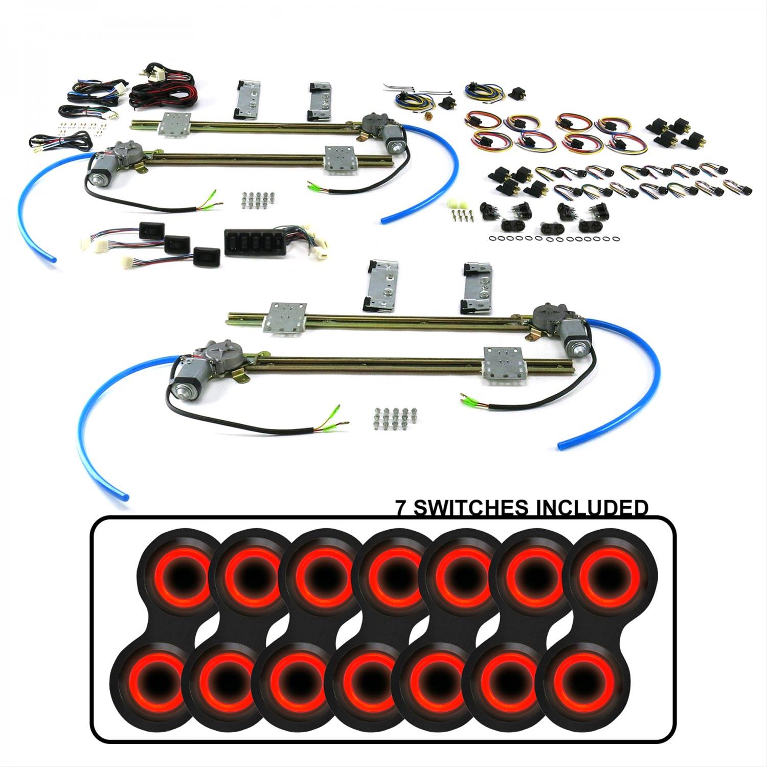 AutoLoc AUTPW55ABB217 AutoLoc FlatGlass Power Window Conversion Kits Summit Racing