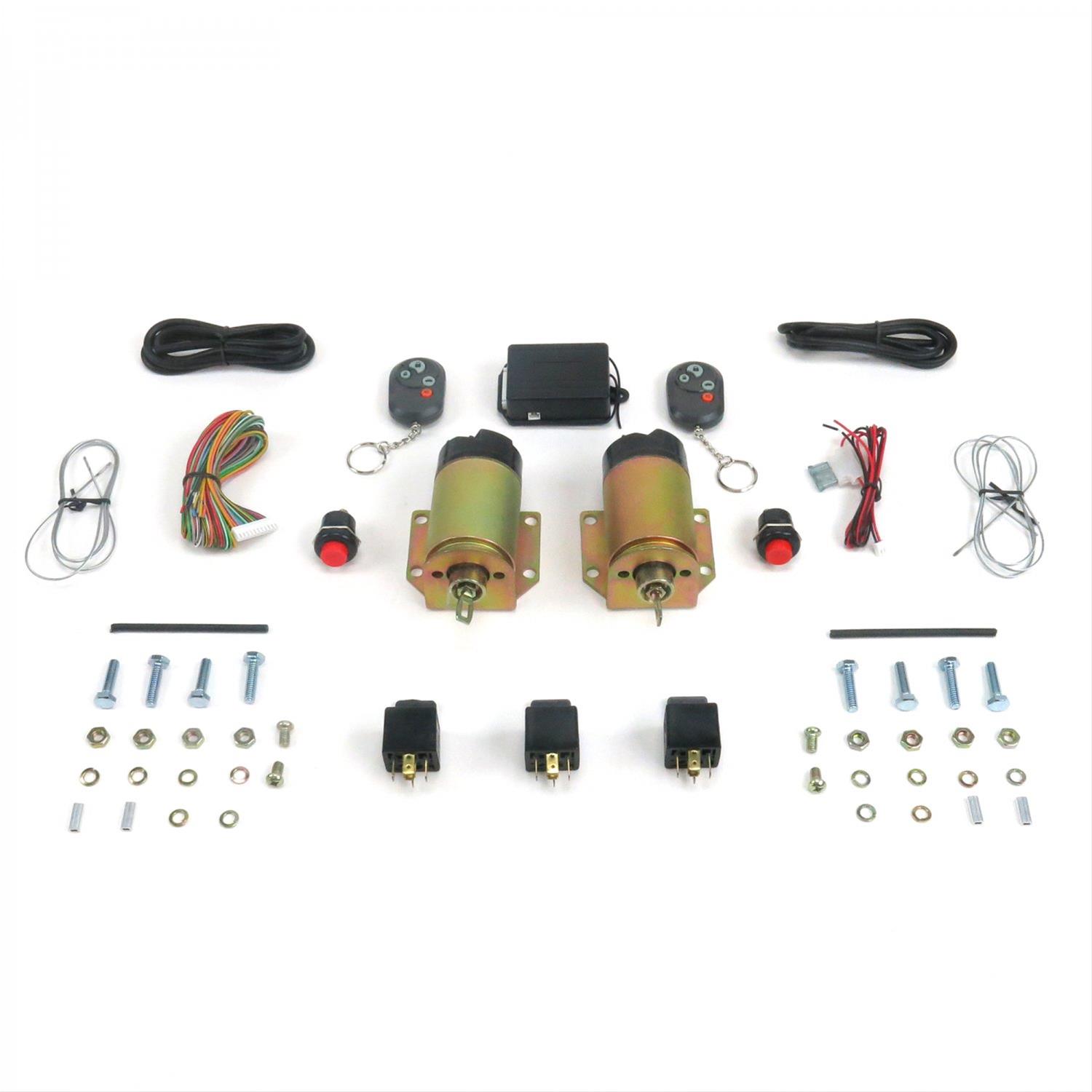 AutoLoc 4 Function 35lbs Remote Shaved Door Popper Kit