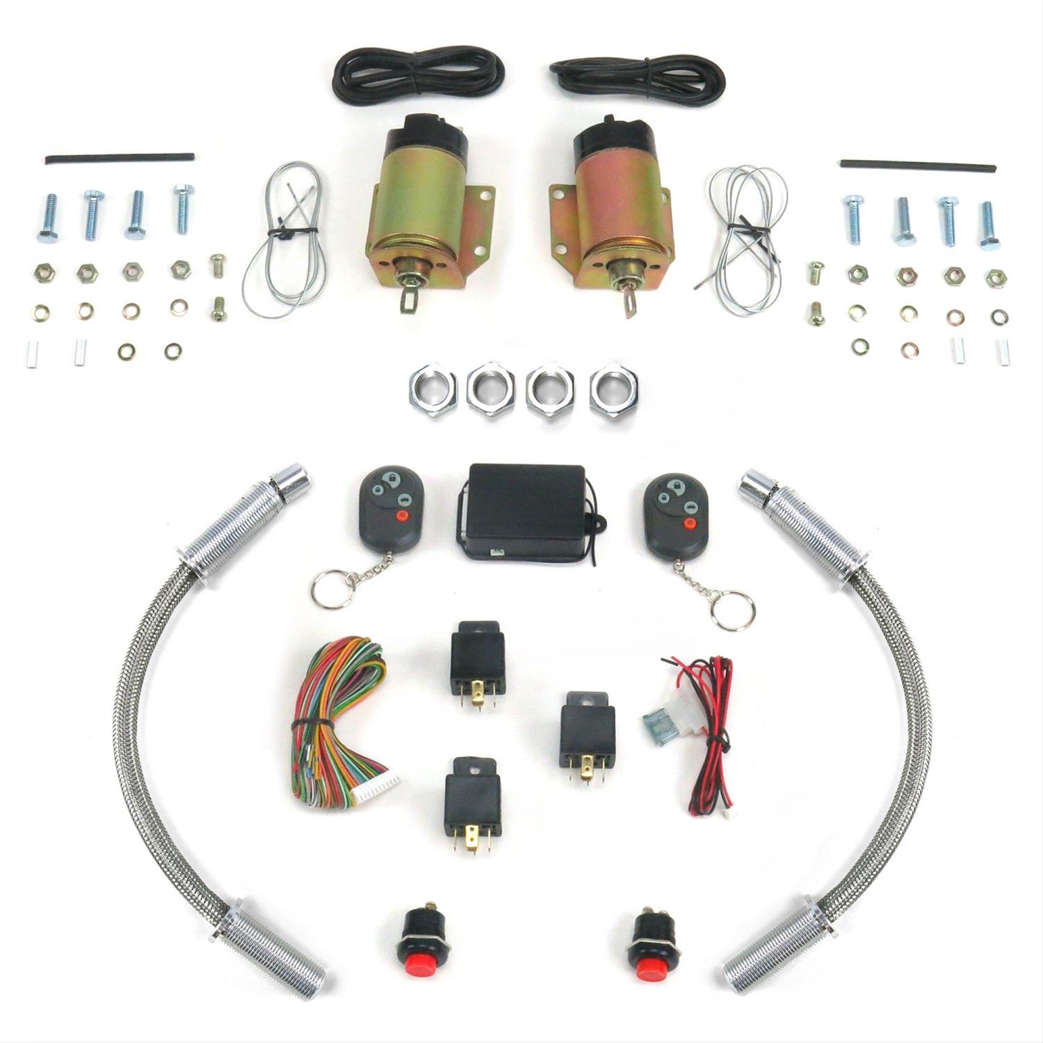 AutoLoc 4 Function 35lbs Remote Shaved Door Popper Kit