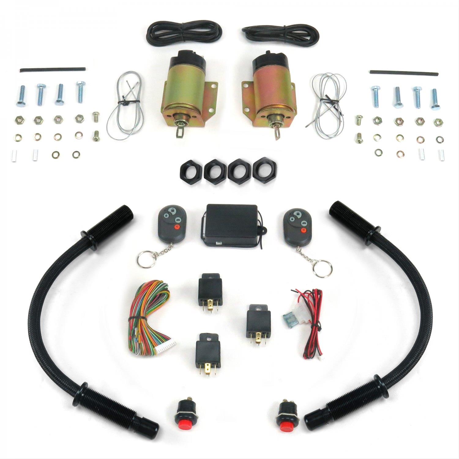 AutoLoc 4 Function 35lbs Remote Shaved Door Popper Kit