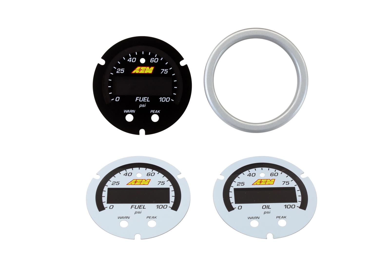 AEM Electronics 30-0301-ACC AEM Electronics X-Series Gauge Faces | Summit  Racing