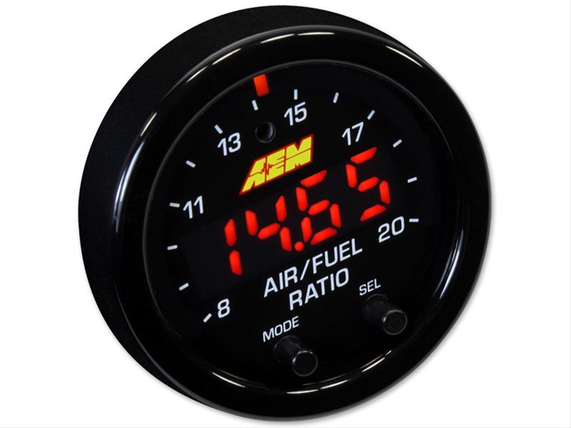 AEM X-Series OBDII Wideband Air Fuel Gauge – 30-0334, Black Bezel, New