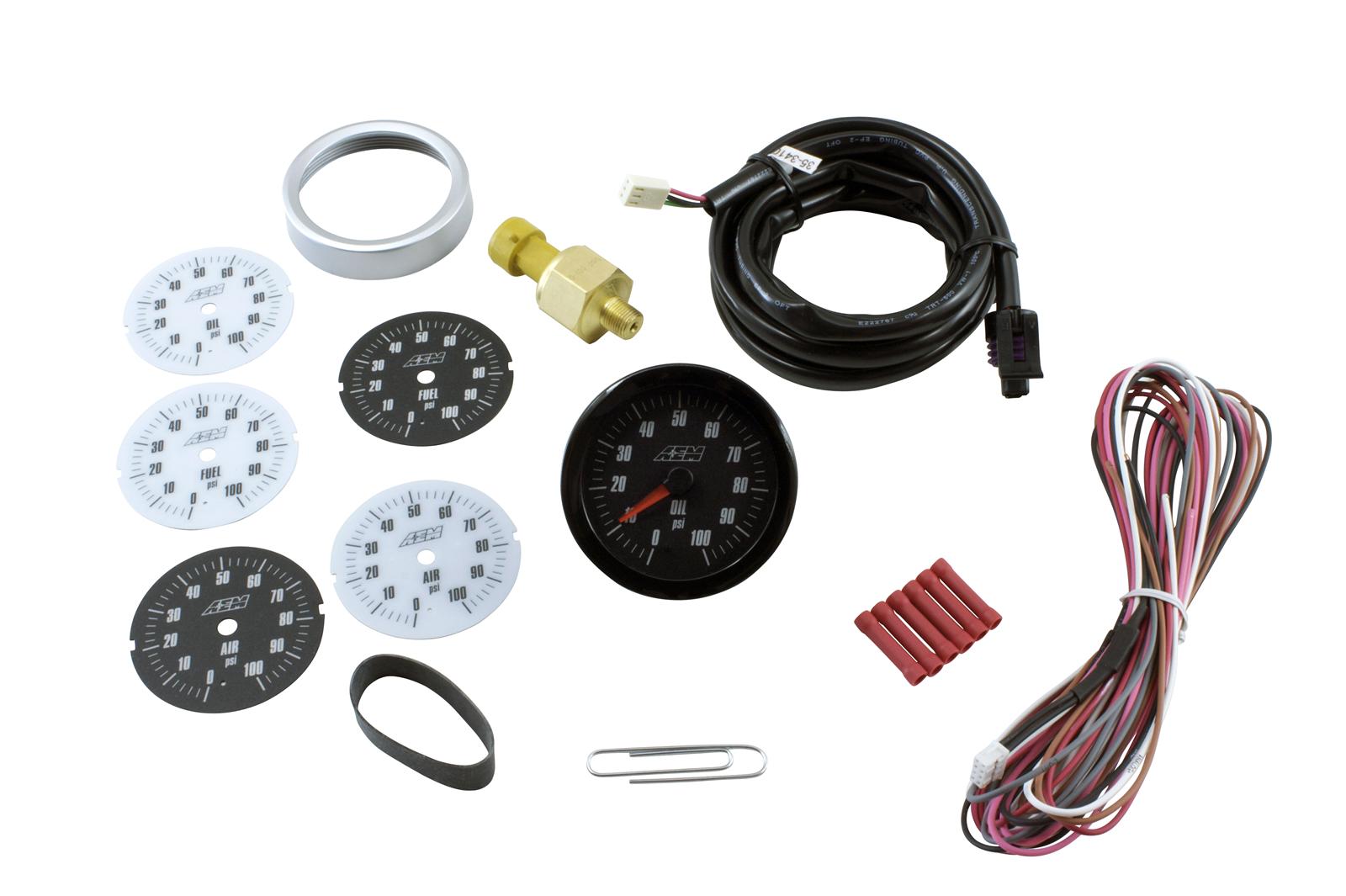 AEM Electronics 305133 AEM Electronics Analog Display Gauges Summit