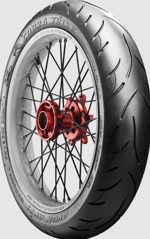 Avon Tyres 640609 Avon Cobra Chrome Trike Tires | Summit Racing