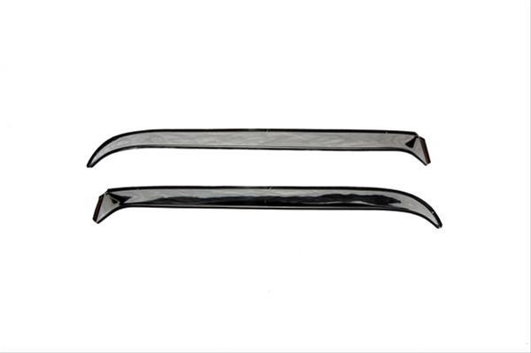 Auto Ventshade Stainless Steel Ventshades 12501 Side Window Visors, Ventshades, Screw-in, Steel, Polished, Front, Volkswagen, Pair