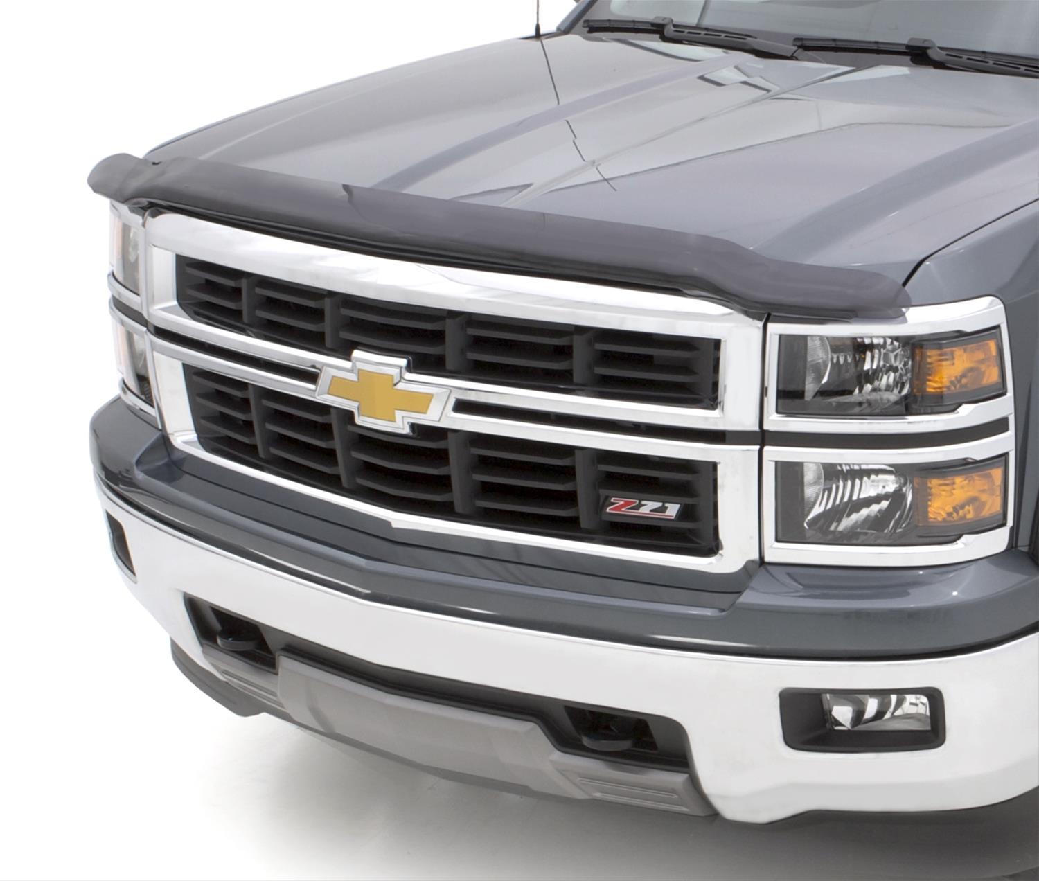 Husky Bugflectors II for 2014-2015 SILVERADO 1500 - 2815121 Bug Guard, Bugflector II, Acrylic, Smoke, Chevy, Each