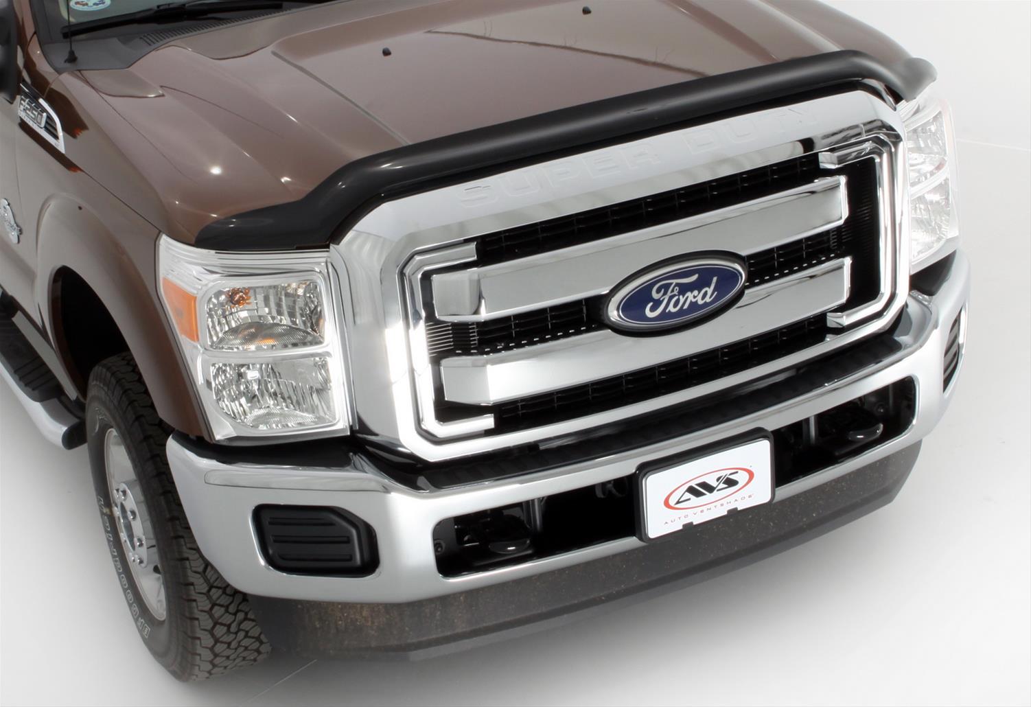 Husky Bugflectors II for 2008-2010 F-250 SUPER DUTY, F-350 DUTY - 2815718 Bug Guard, Bugflector II, Acrylic, Smoke, Ford, Each