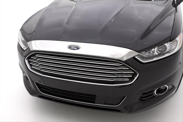 Husky Liners 13-16 Ford Fusion Grille Fascia Mount Aeroskin Hood Protector - Chrome