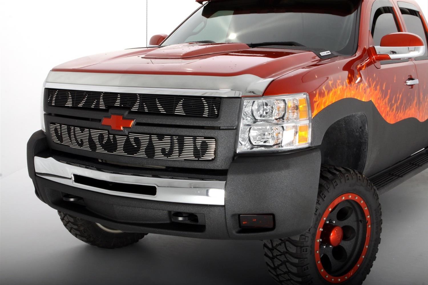 Husky Liners 07-13 Chevrolet Silverado 1500 Aeroskin Hood Protector - Chrome thumbnail 2