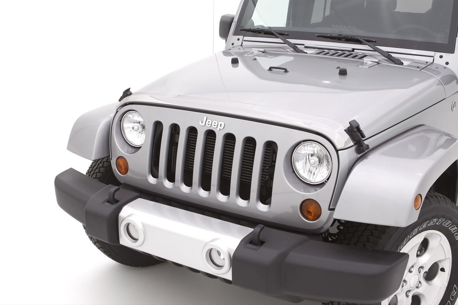 Husky Liners 07-18 Jeep Wrangler JK/JKU Aeroskin Hood Protector - Chrome