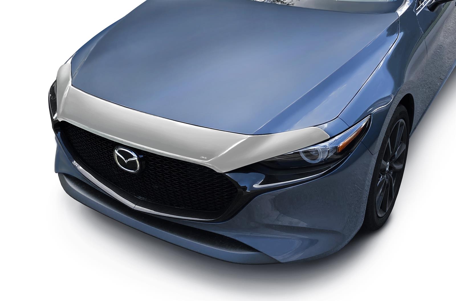 Husky Liners 19-24 Mazda 3 Hatchback Aeroskin Hood Protector - Chrome thumbnail 2
