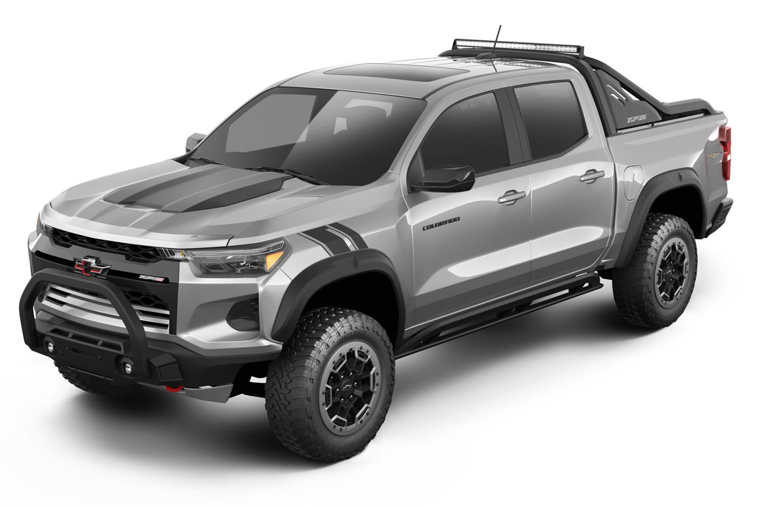 Auto Ventshade Bug Guards 622245 AEROSKIN CHROME 2023-2024 CHEVROLET COLORADO ZR2 thumbnail 2