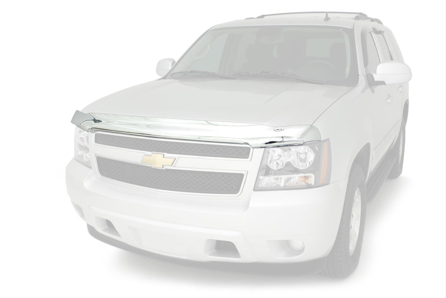 Auto Ventshade Chrome Hood Shields 680440 Bug Guard, Acrylic, Chrome, Chevy, Each thumbnail 2