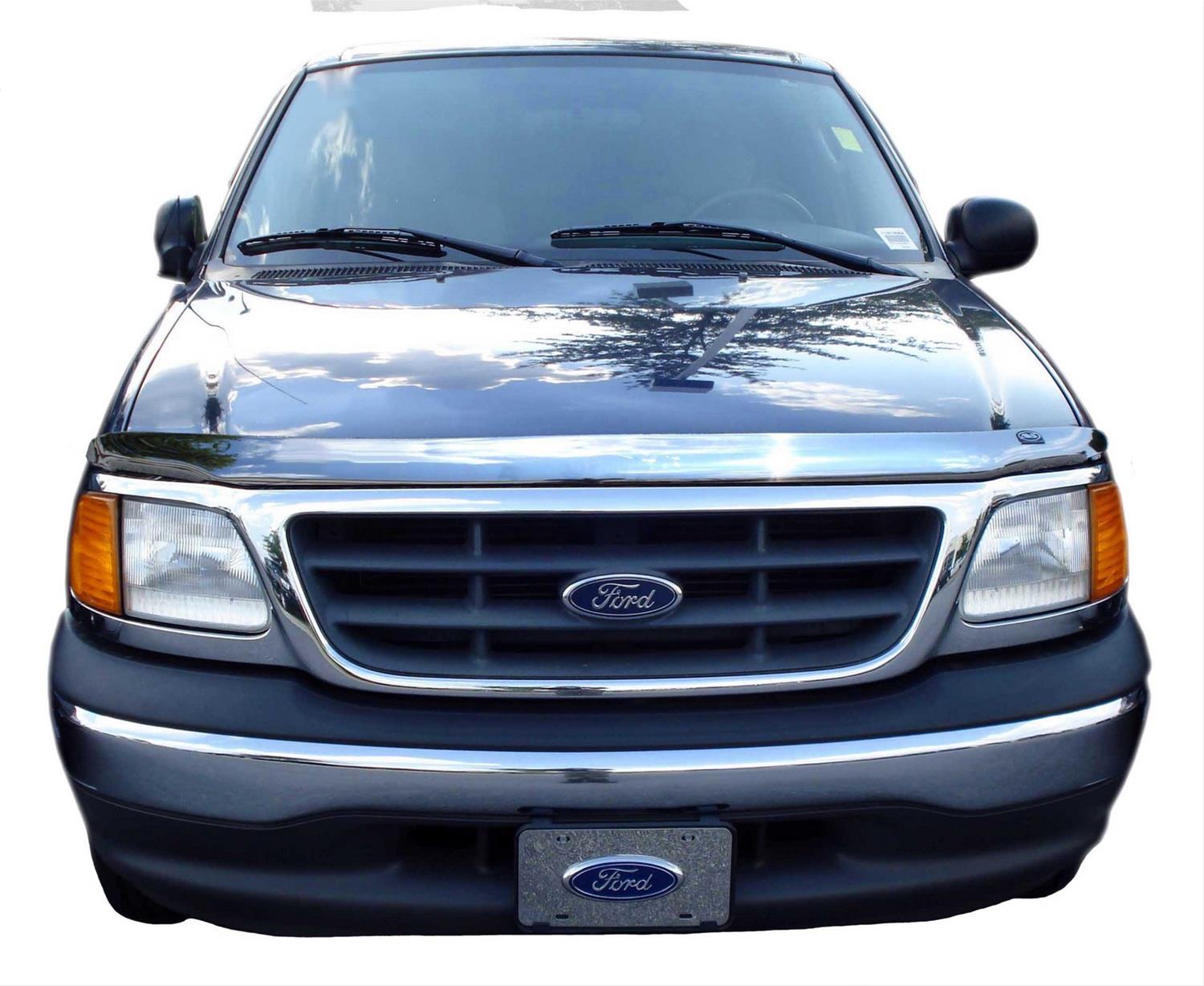 Auto Ventshade Chrome Hood Shields 680513 Bug Guard, Shield, Chrome, Ford, Each thumbnail 2